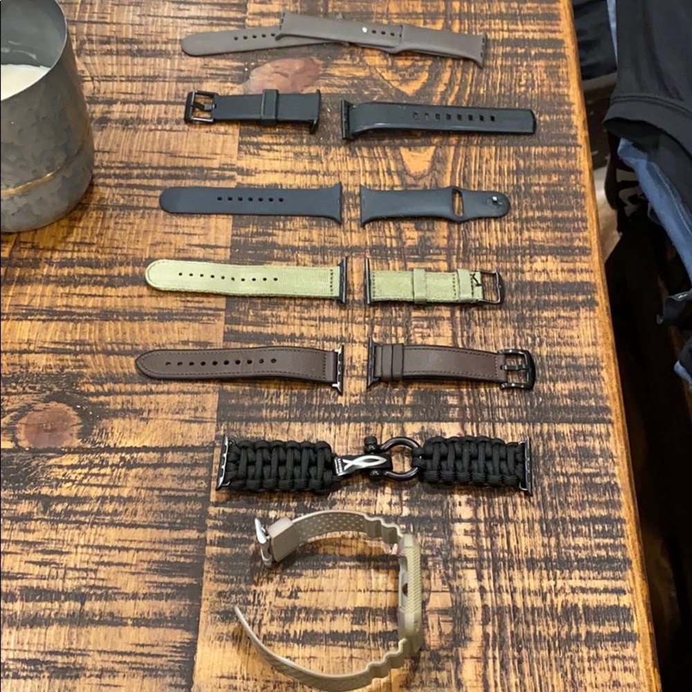 Bundle of size 44 Apple Watch bands.
